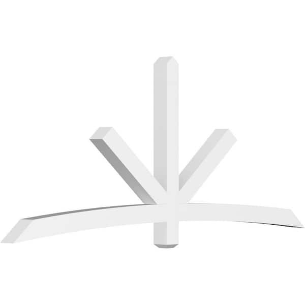 Ekena Millwork Alberta 96 in. W x 40 in. H x 4 in. D Signature Polyurethane Bracket