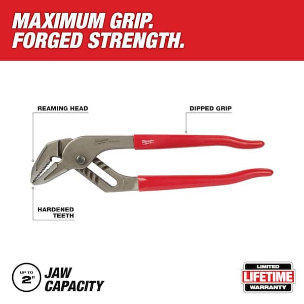 10 in. Dipped Grip Straight Jaw Pliers