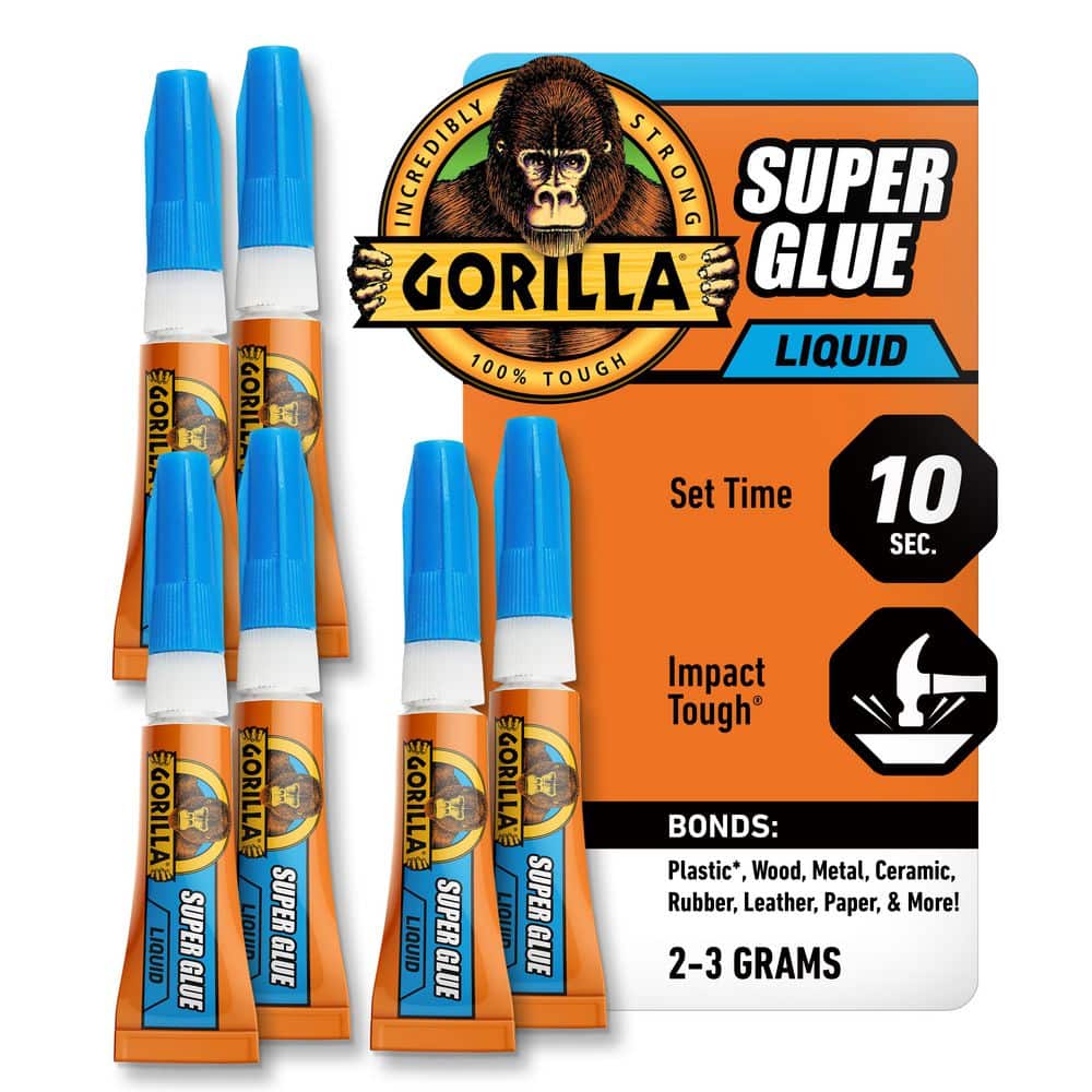 Gorilla 0.21 oz. Super Glue (6-Pack) 7800101 - The Home Depot