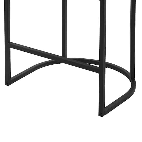 LUE BONA Crystal Linen 26in.Counter Height Fabric Upholstered Bar