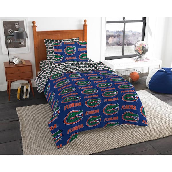 THE NORTHWEST GROUP NCAA Multi-Color Rotary Florida 5-Piece Twin Bed in Bag Set