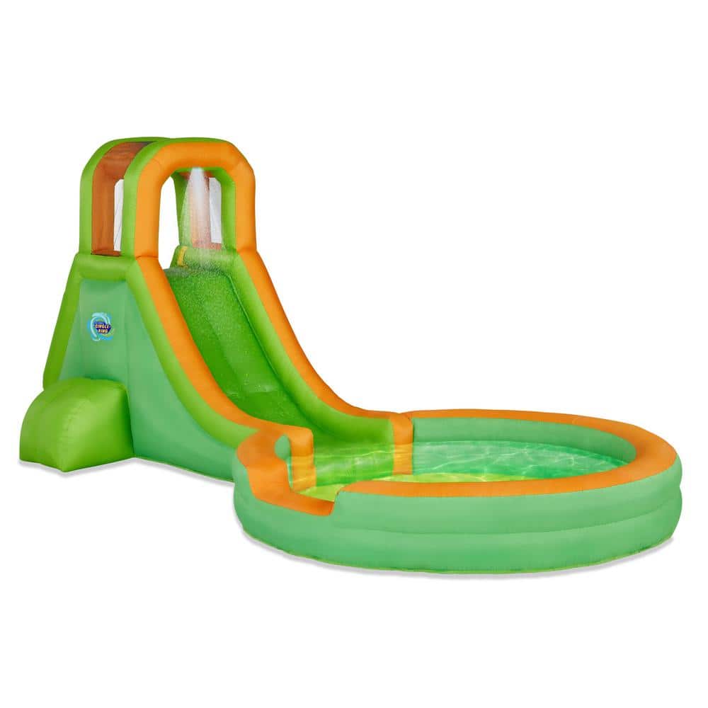 SUNNY FUN Inflatable Water Slide and Blow up Pool, Kids Water