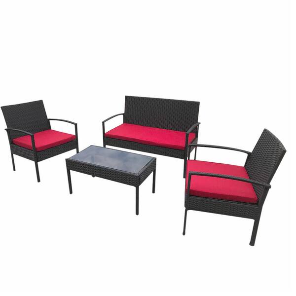 tea set 4 piece patio conversation set