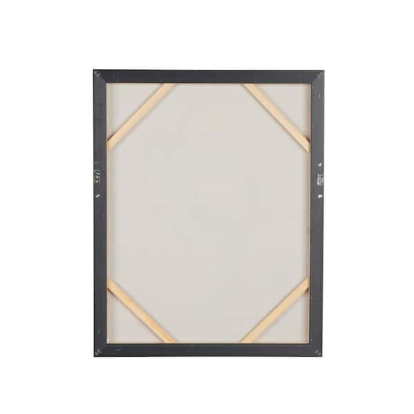 Litton Lane 1-Panel Butterfly Shaded Framed Wall Art with