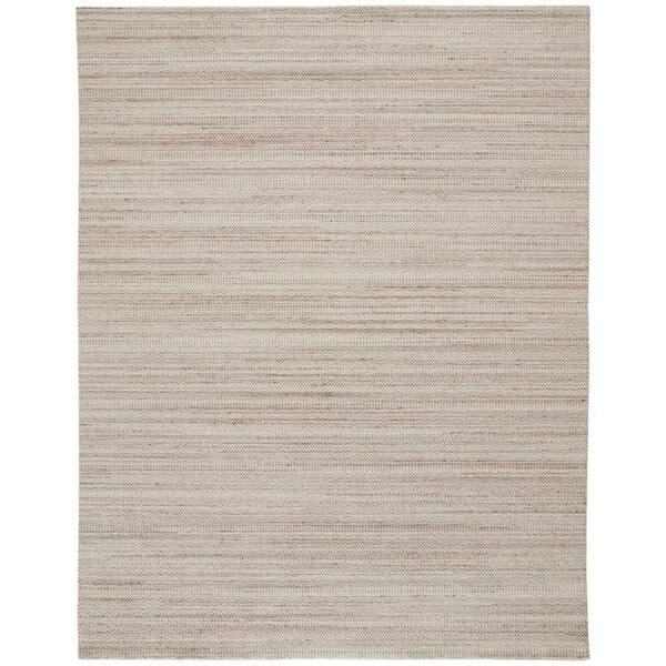 HomeRoots Ivory 8 ft. x 10 ft.Solid Color Area Rug
