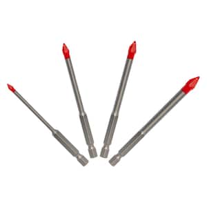 Hard Tile And Stone Carbide Tipped Drill Bit Set (5-Pieces)