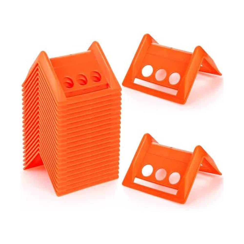 3.45 lb. 5.6 L x 4.4 W PET ABS Plastic Edge Protectors for Cargo Loads Flatbed Corner Protectors Orange 20-Pack price history on PriceWatchPro