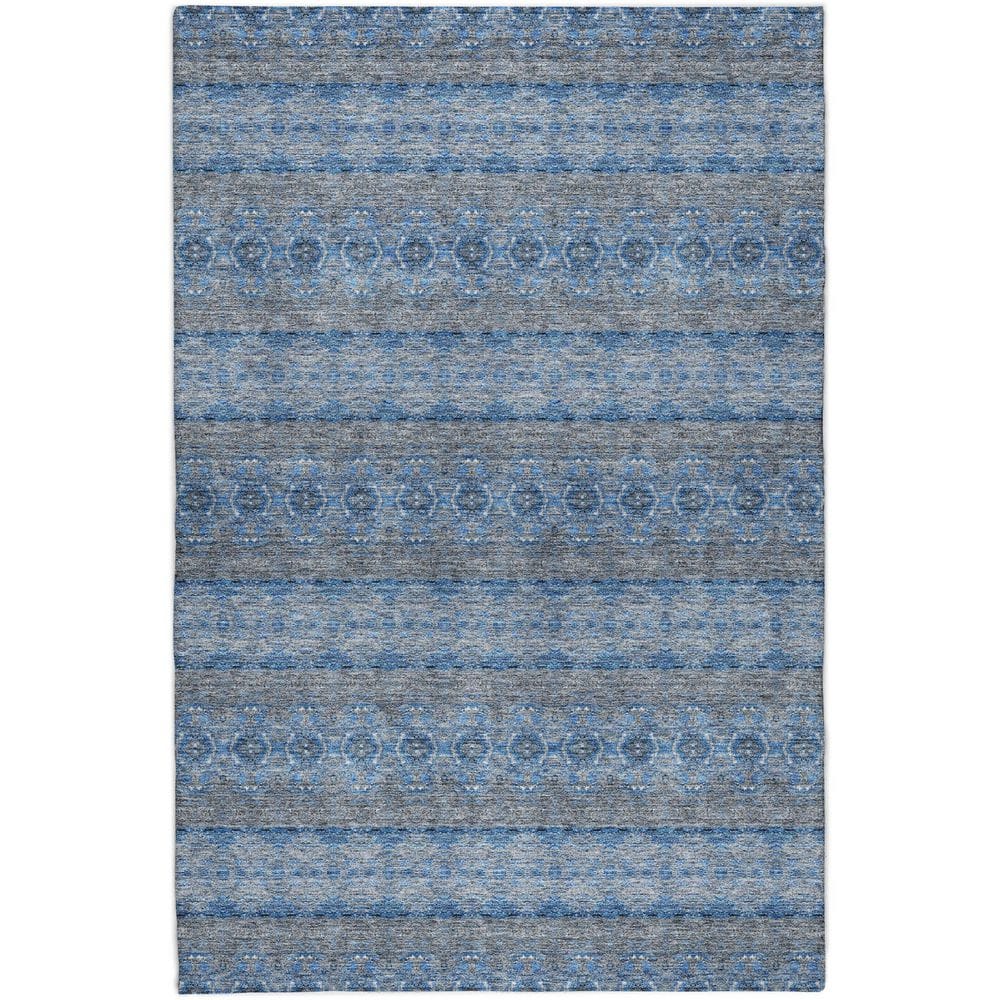 Dream Shag Premium Machine Washable Abstract ADS615 Navy 8 ft. x 10 ft. Area Rug price history on PriceWatchPro