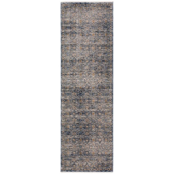 Addison Rugs Yarra Vintage 2 ft. 3 in. x 7 ft. 10 in. Blue Runner Rug