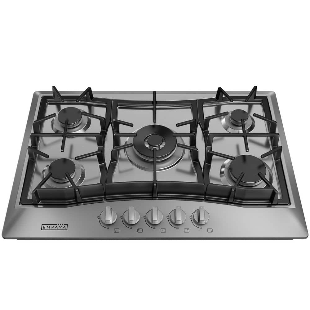 Empava 30 Inch Stainless Steel 5 Burner Gas Cooktop