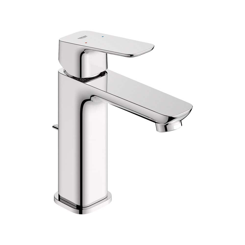 Cubeo Single Handle Single Hole Bathroom Sink Faucet with Metal Drain and Ceramic Disc Valve in Starlight Chrome(1-Pack) price history on PriceWatchPro