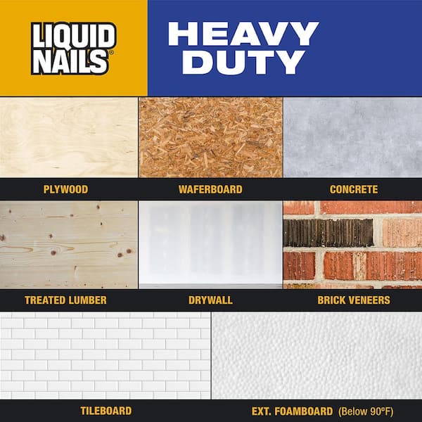Liquid Nails - 10 oz. Heavy Duty Construction Adhesive