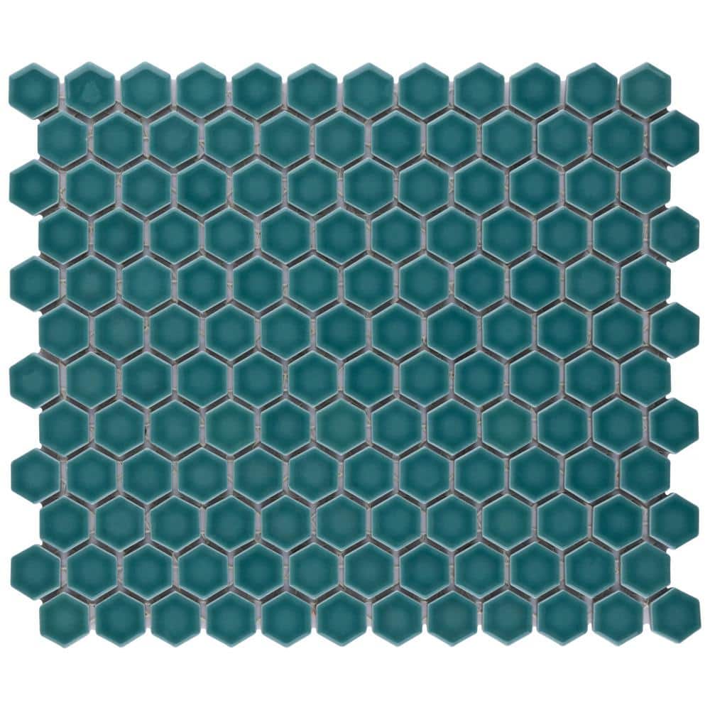 Tribeca 1 in. Hex Jade 6 in. x 6 in. Porcelain Mosaic Take Home Tile Sample price history on PriceWatchPro