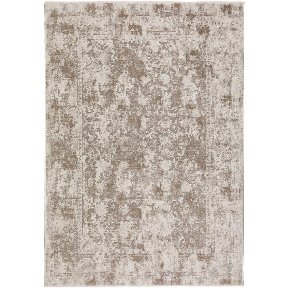Nelson 3 ft. 3 in. x 5 ft. 3 in. Brown Vintage Area Rug