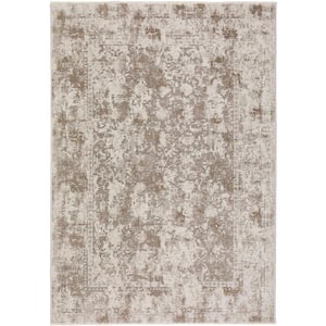 Nelson Brown 5 ft. 3 in. x 7 ft. 8 in. Vintage Area Rug