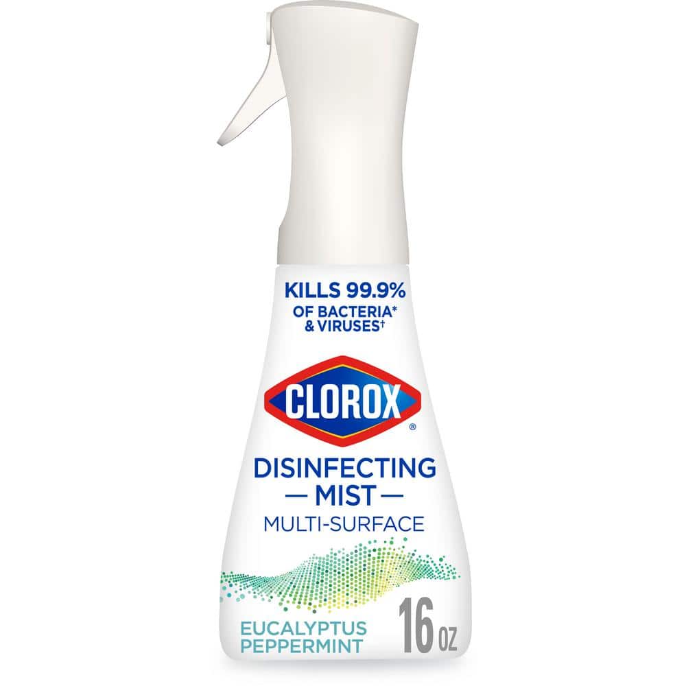 Clorox 16 oz. Eucalyptus Peppermint Scent Sanitizing Multi-Surface Disinfecting  Mist Spray 4460060152 - The Home Depot
