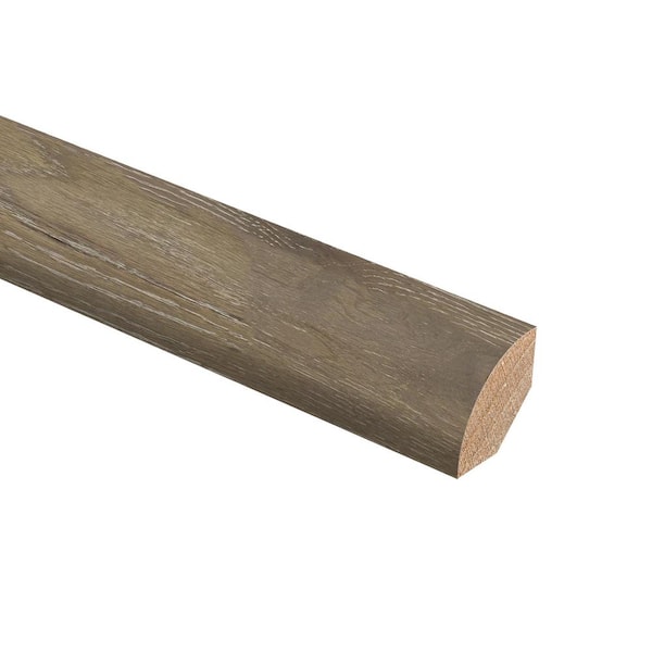 Oak Driftwood Wire Brushed 3/4 in. Thick x 3/4 in. Wide x 94 in. Length Hardwood Quarter Round Molding