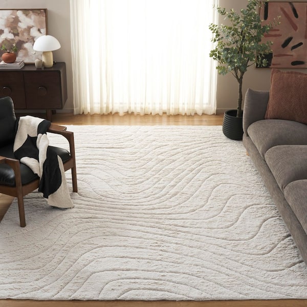 Vermont 8 ft. x 10 ft. Ivory Abstract Area Rug
