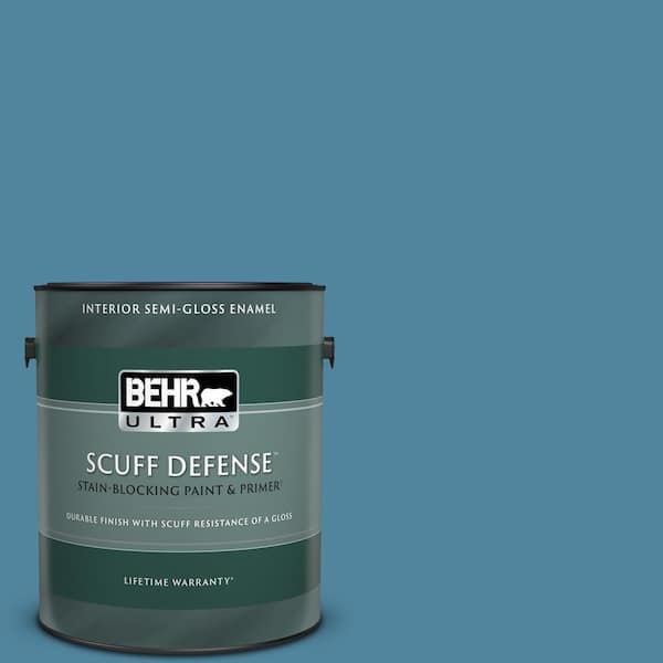BEHR ULTRA 1 gal. #S490-5 Jay Bird Extra Durable Semi-Gloss Enamel Interior Paint & Primer