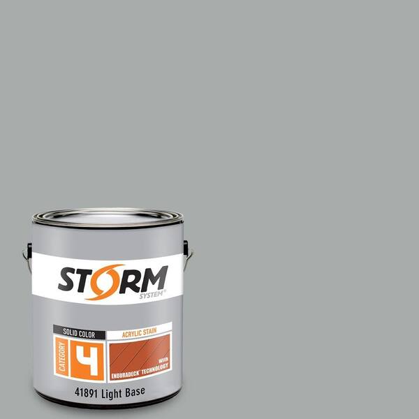 Storm System Category 4 1 gal. Mystic Gray Exterior Wood Siding, Fencing and Decking Acrylic Latex Stain with Enduradeck Technology