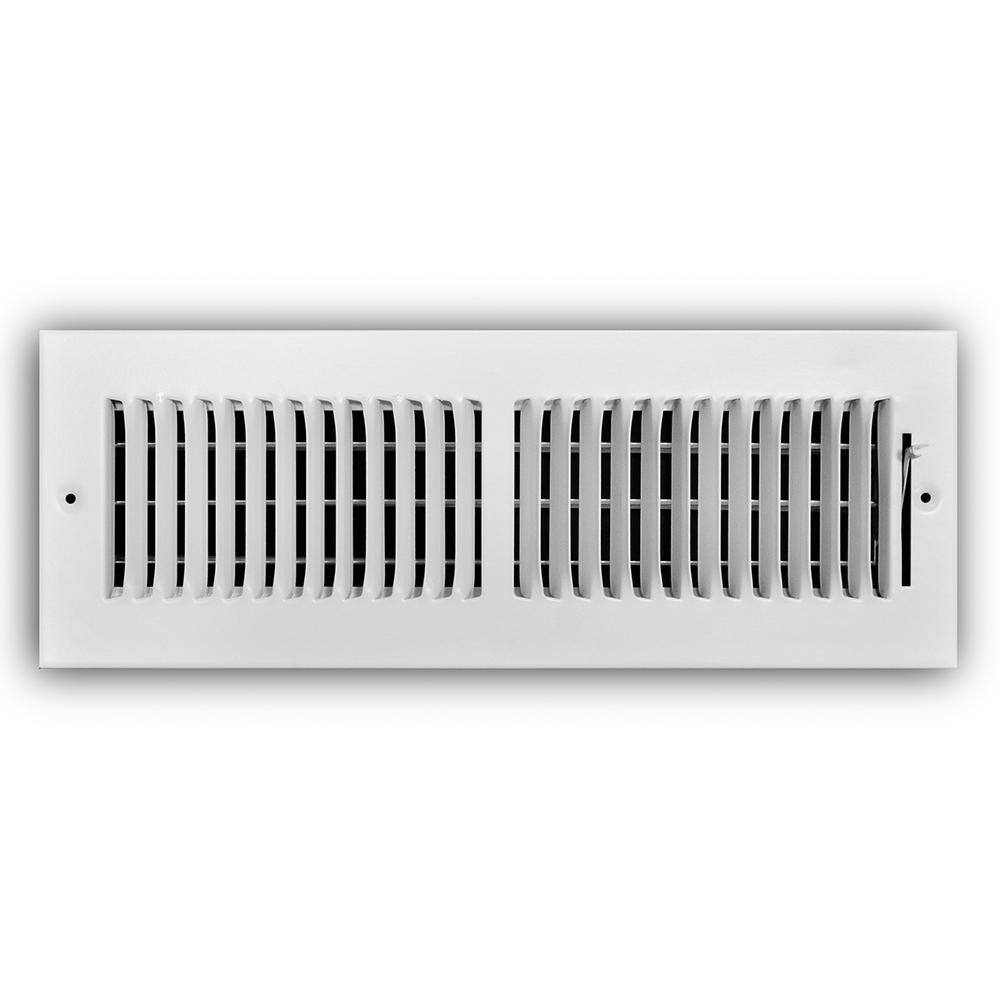 Everbilt 14 in. x 4 in. 2Way Steel Wall/Ceiling Register in White
