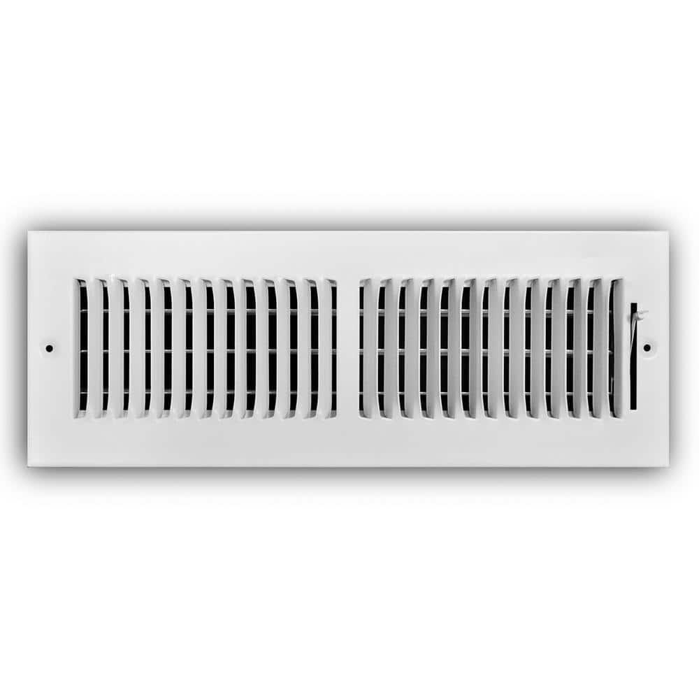 Everbilt 14 in. x 4 in. 2-Way Steel Wall/Ceiling Register in White  E102M14X04 - The Home Depot
