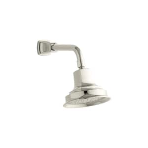 Margaux 1-Spray Patterns 5.94 in. Wall Mount Fixed Shower Head in Vibrant Polished Nickel
