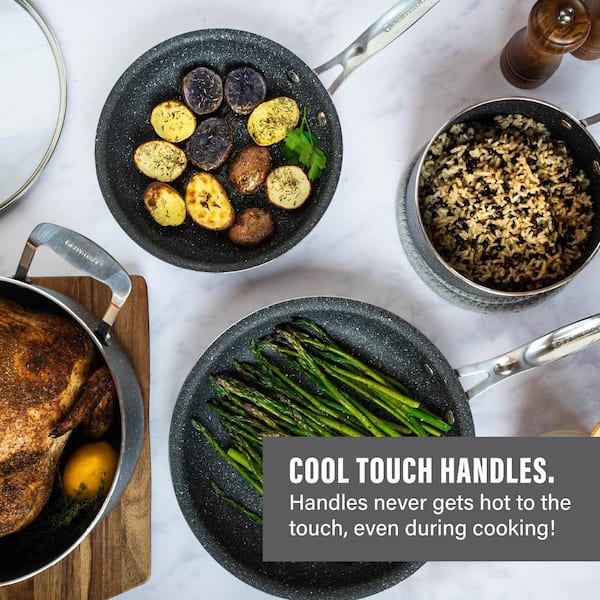 Nonstick Granite Cookware Sets, 10 Pcs Pots and Pans Set, Non Stick St –  Kitchen Hobby