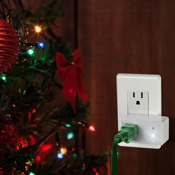 15-Amp Indoor Alexa / Google Assistant Compatible Wi-Fi Smart Home Plug with Night Light, No Hub Required (12-Pack)