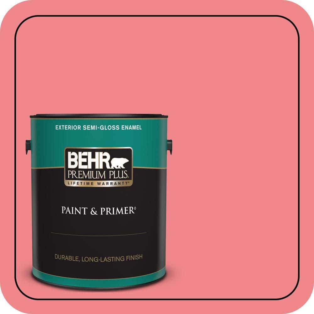 1 gal. #140B-5 Flamingo Dream Semi-Gloss Enamel Exterior Paint & Primer price history on PriceWatchPro