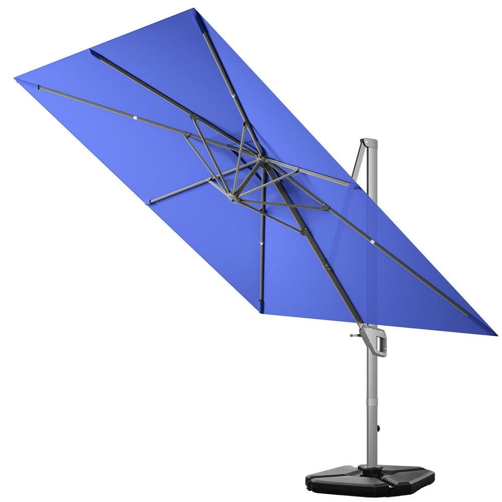 Reviews for Gymax 10 ft. x 10 ft. Patio Offset Cantilever Umbrella ...