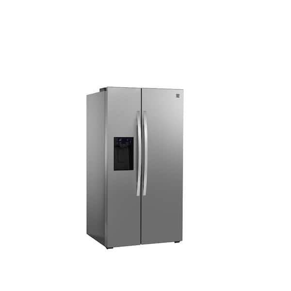 36 in. 29 cu ft. Counter-Depth Side by Side Refrigerator in Stainless Steel with External Ice and Water Dispenser
