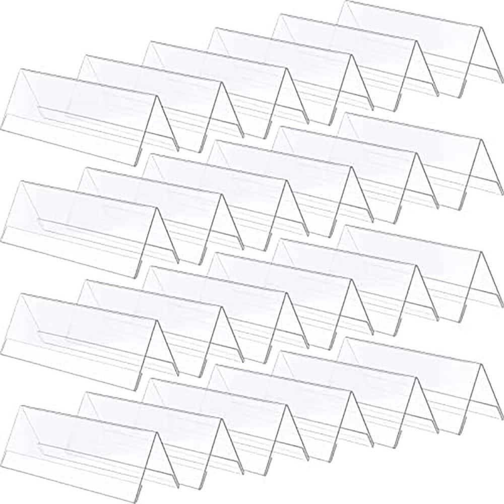 24 Pack Clear Acrylic Name Plate Desk Sign Holder Double Sided Table Display for Office Conference Classroom price history on PriceWatchPro
