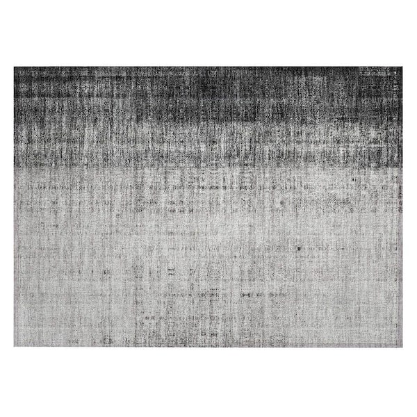 Chantille Machine Washable Indoor/Outdoor Abstract ACN2240 Gray 1 ft. 8 in. x 2 ft. 6 in. Accent Rug