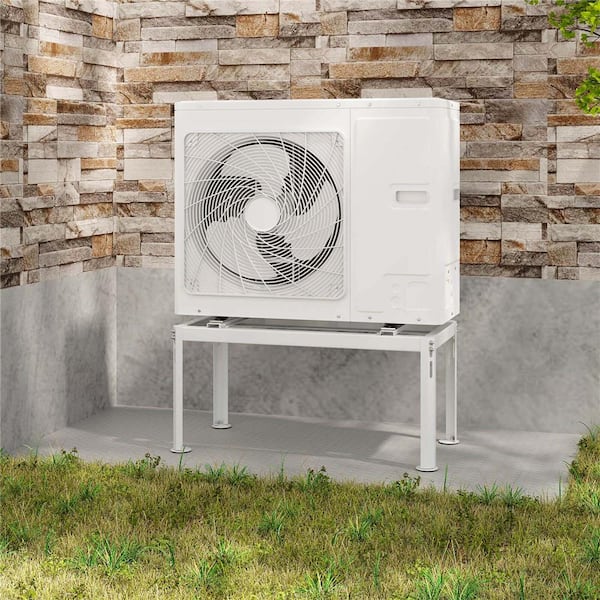 16 in. Mini Split Ground Stand with Adjustable Height Width and Length AC Condenser Stand