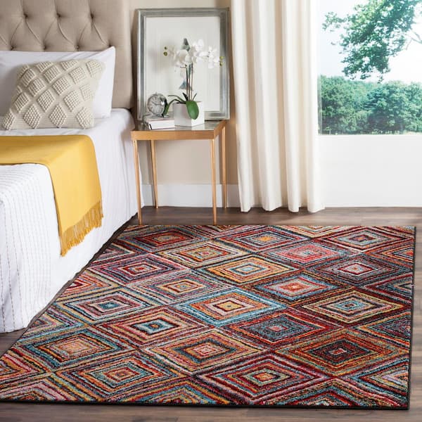 Aruba Multi 8 ft. x 10 ft. Geometric Diamond Area Rug