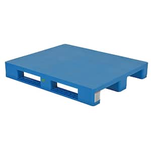 47 in. x 40 in. x 7 in. Hygenic Rackable and Solid Top Plastic Pallet/ Skid