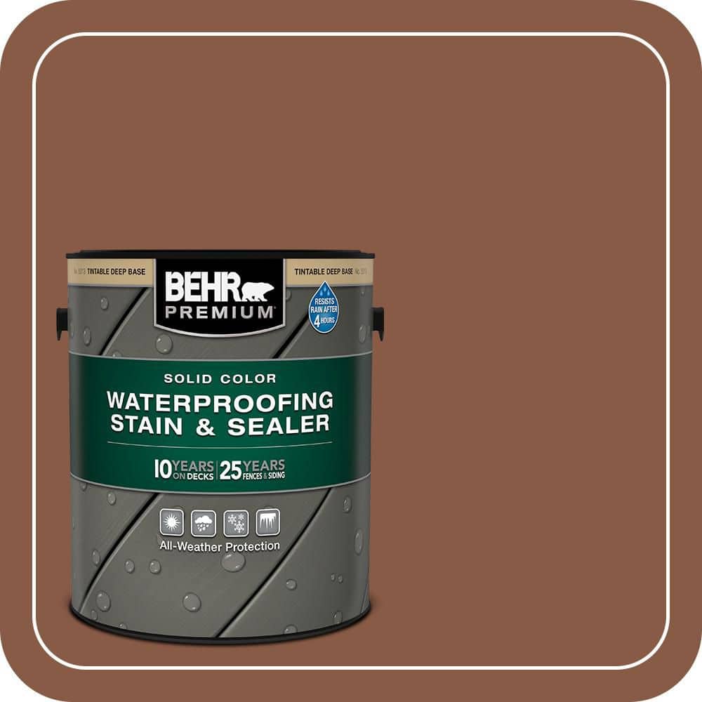 BEHR PREMIUM 1 gal. #SC-142 Cappuccino Solid Color Waterproofing