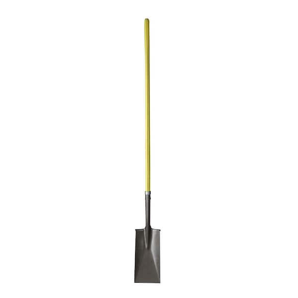 Nupla 48 in. Fiberglass Handle 14 in. Gauge Hollow Back Blade Heavy-Duty Garden Spade