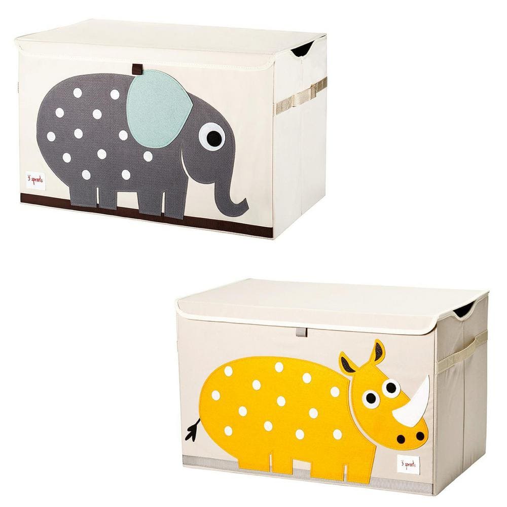 Collapsible Multi-Colored Toy Chest Storage Bin Bundle with Elephant Plus Rhino (2-Pack) price history on PriceWatchPro