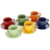 Gibson Home Sensations 13 Piece Stoneware Espresso Set with Wire Rack in  Assorted Colors