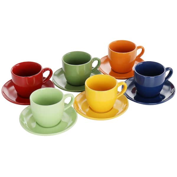 Mickey Mouse Set 2 Stackable Espresso Cups Green