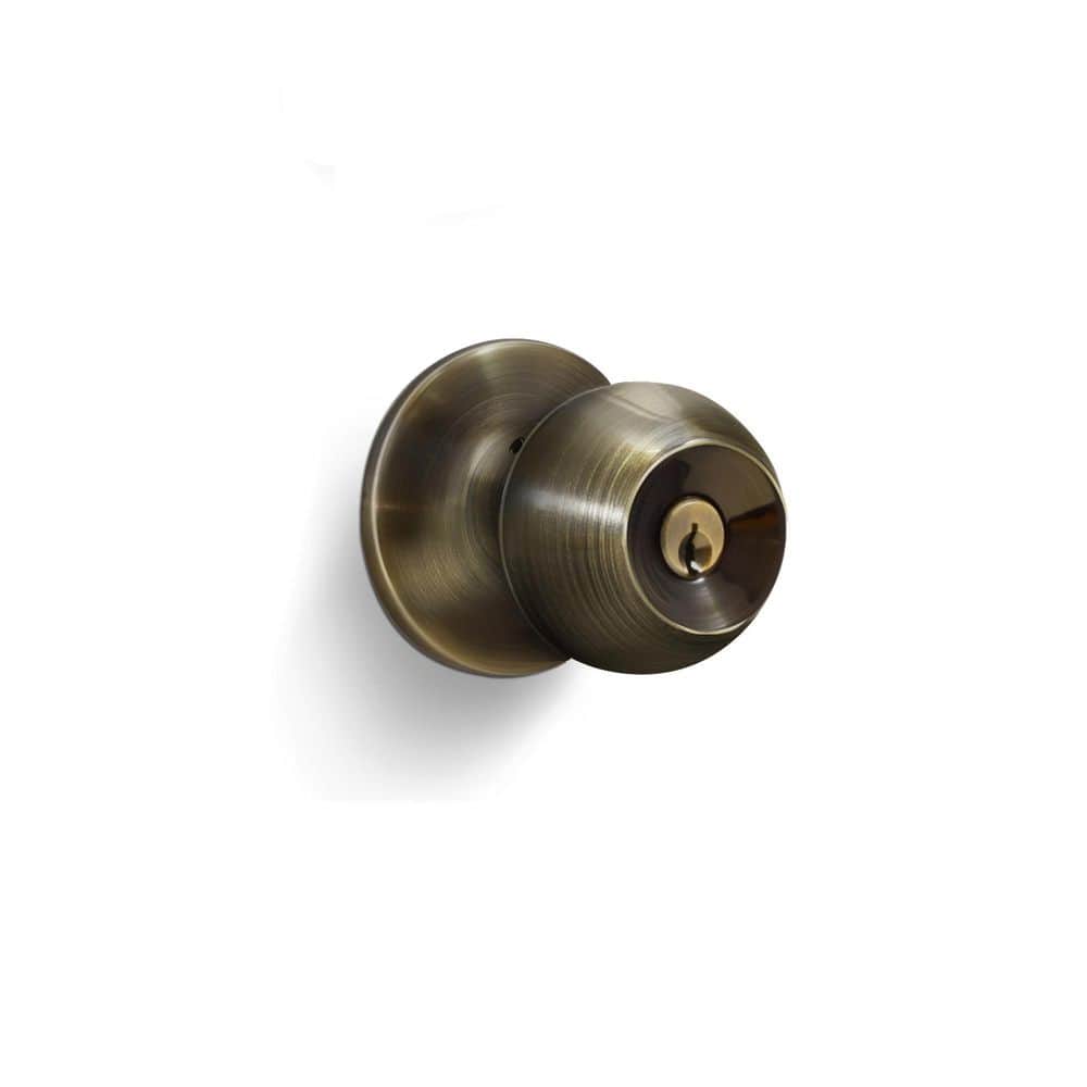 Premier Lock Polished Brass Entry Door Handle Combo Lock Set with Deadbolt  and 8 SC1 Keys Total (2-Pack, Keyed Alike) LED02C-2 - The Home Depot