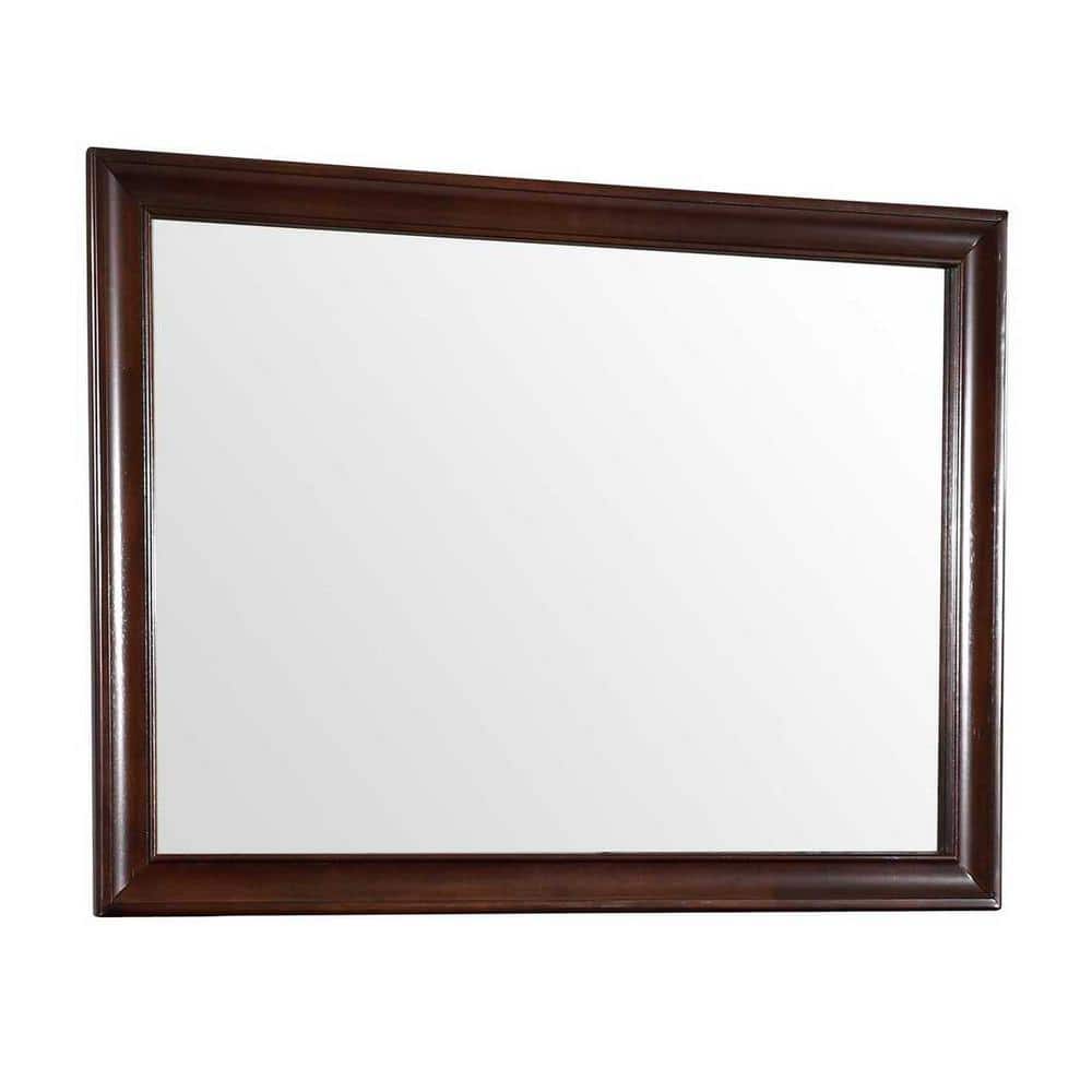 LaVita Modern Cappuccino Wood Framed 45x33 Dresser Mirror