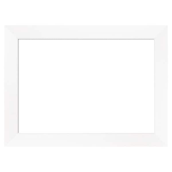 Cabinet White Narrow 23 in. x 17 in. Polystyrene Framed Dry Erase Magnetic Memo Board