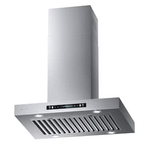 30 in 900CFM Ducted (Vented) Island Range Hood in Stainless Steel with Intelligent Gesture Sensing and Light Included