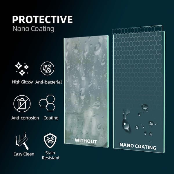 72 in. W x 79 in. H Double Sliding Frameless Shower Door in Matte Black with Anti-collision and 3/8 in. (10 mm) Glass