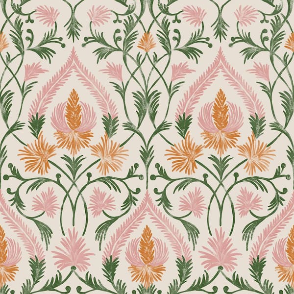 NuWallpaper Isle Pink Peel and Stick Wallpaper