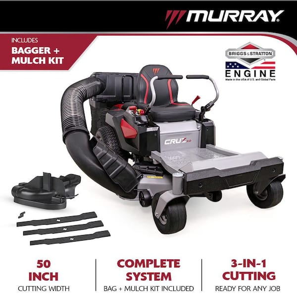 Cruz XD 50 in. 22.0 HP Zero Turn Mower with Mulching Kit and Double Bagger