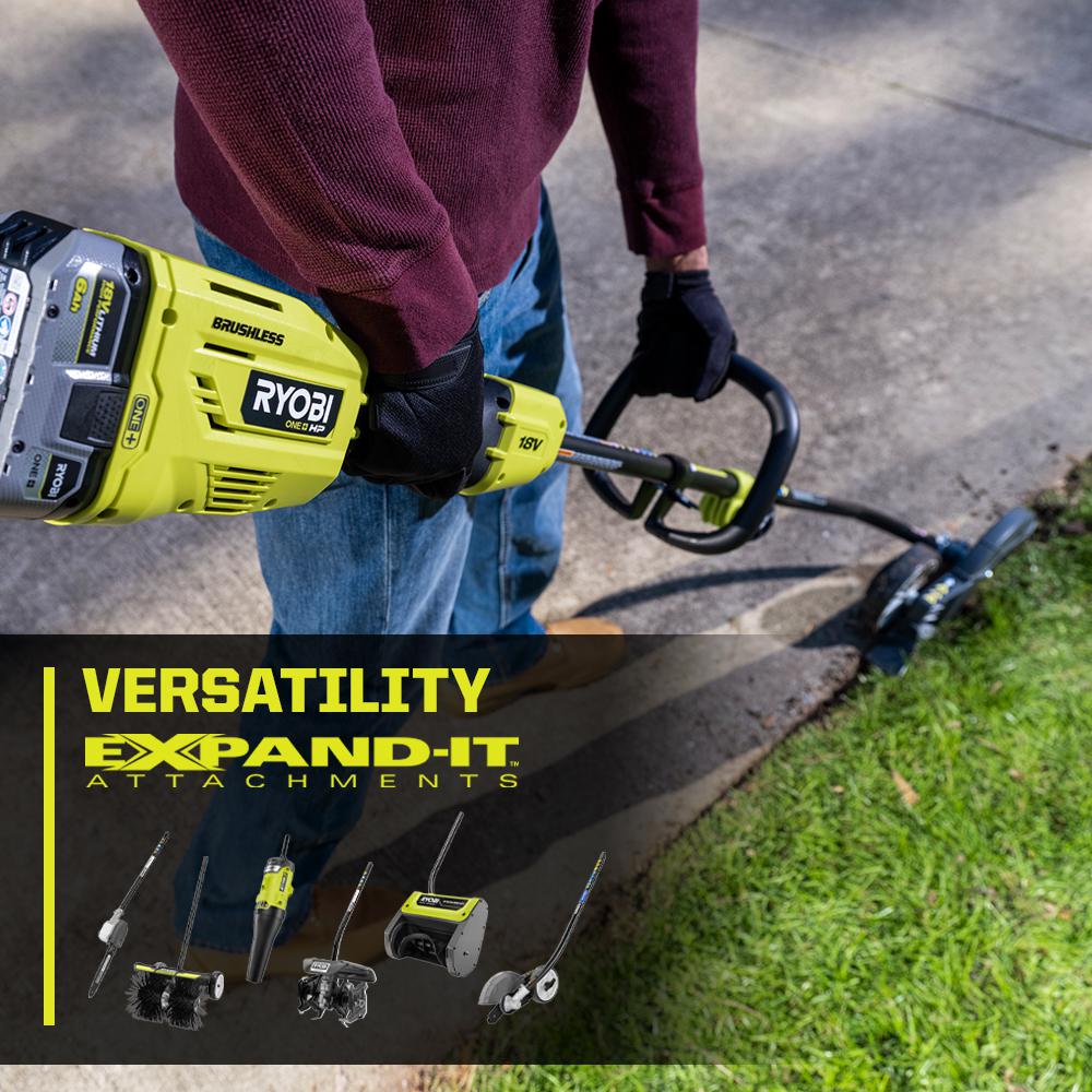 RYOBI ONE+ HP 18V Brushless Attachment Capable String Trimmer w